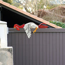Miniatures Wooden Chicken Ornament Door Case Top Sculpture Artworks Chicken