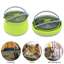 Silicone Folding Kettle Portable Tea Mini Boiling Pot (Fluorescent Green) Newly
