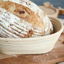 Oval/Round Rattan Proving Bannetons Bread Proofing Basket Set Bread Baking Mold^