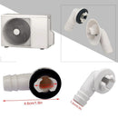 for Elbow with Rubber Ring AC Drain Hose Adapter 0.6 Inch Air Conditioner