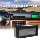 DC12V Digital Car Thermometer Mini LCD Backlight Temperature Meter (Green)