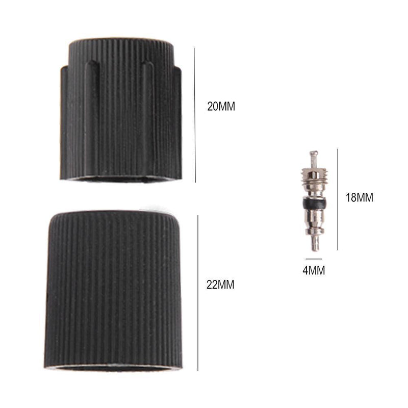 Occitop R134a Air Conditioning Valve Core A/C System Caps Service Remover Kit