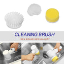 Handheld Electric Cleaning Brush Sponge Head for Toilet Home Cleaning Tools