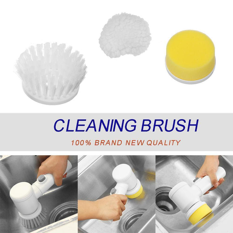 Handheld Electric Cleaning Brush Sponge Head for Toilet Home Cleaning Tools