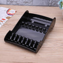 Salon Shears Rack Case Hair Scissor Holder Organizer Storage Tray (Black) Newly