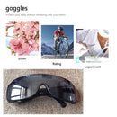 Motorcycle Cycling Sunglasses Dust Windproof Eye Protection Goggles (Black)