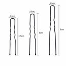 3 Styles Metal Wavy Hair Clips Girls Headwear U-Shaped Hairpins Bobby Pin