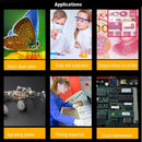 4.3inch LCD 1000X Desktop 8LED Digital MicroScope 2MP 720P Camera w/Stand Newly