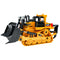 1/24 9CH RC Excavator Bulldozer Toys Electric Crawler Car with Light Music Newly