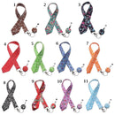 Card Holder Printed Fabric Retractable Necklace Lanyard Hanging Rope Neck Strap