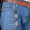 Retractable Elastic Wire Rope Outdoor Camping Burglar Anti-lost Keychain Newly
