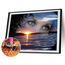 5D DIY Full Drill Diamond Painting Eyes Sea Cross Stitch Embroidery Mosaic Kit