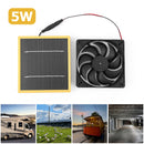 5W 12V 6 inch Air Extractor Waterproof Solar Panel Powered Ventilator Fan
