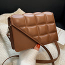 Fashion PU Leather Flap Clutch Women Quilted Mobile Phone Casual Shoulder Bags