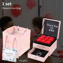 Soap Rose Flower Kraft Paper Box Handmade Wrapping Greeting Card