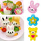 3/Set Sandwich Crust Cutter Cookie Bread Cake Toast Mold Bear Shape Rabbit F3Y5