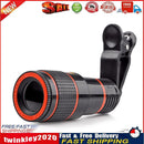 Universal12x Optical Zoom Camera Telescope Lens with Clip for Mobile Phone Newly