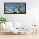 5D Full Round Drill Diamond Painting Kit Deer Snow House Decor for Adults