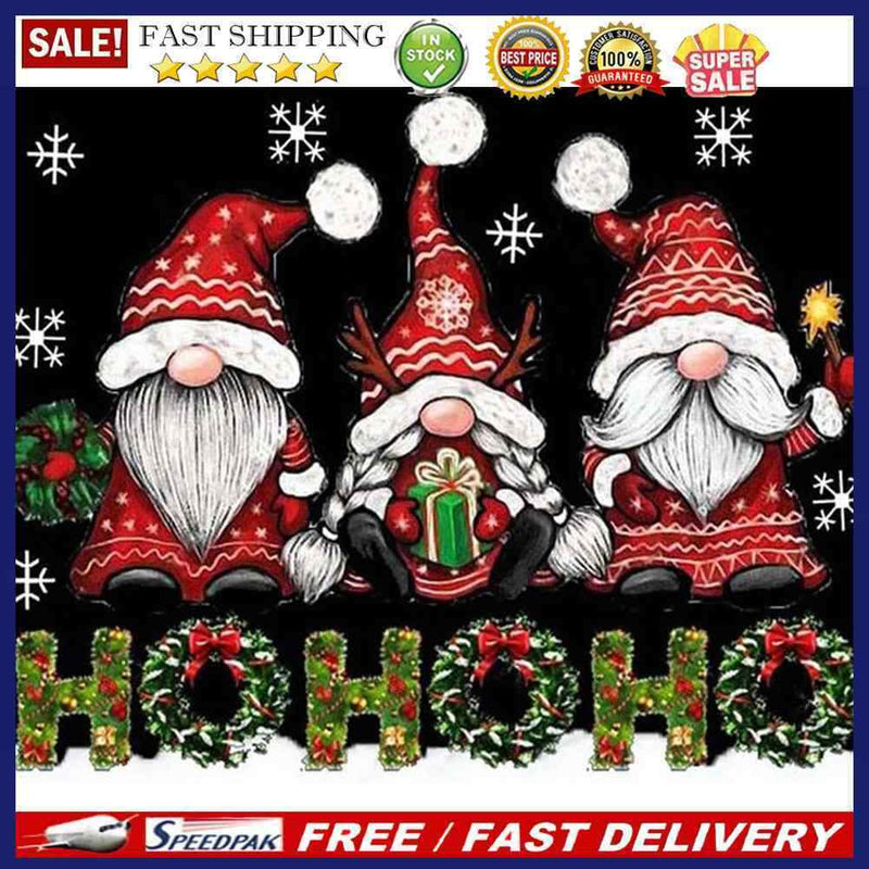Christmas Gnomes Oil Paint By Numbers Kits Coloring Drawing for Adults Chil