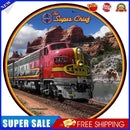 Round Train Retro Metal Plate Tin Sign Plaque for Bar Pub Club Cafe Poster