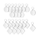 24pc Leere Schlüsselbund Sublimation Wärme Transfer DIY Geschenke Holz