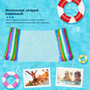 Horizontal Striped Water Hammock Reusable Inflatable Pool Floats Recliner Newly