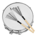 Metal Wire Drum Brush Sticks Maple Wood Cleaner Drum Musical Percussion Brushes