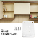 Hinge Repair Plate for Cabinet Cupboard Furniture Repair Hardware Kit (B) Newly