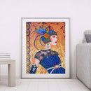 DIY Part Drill Special-shaped Diamond Painting Elegant Lady Mosaic (Y035)