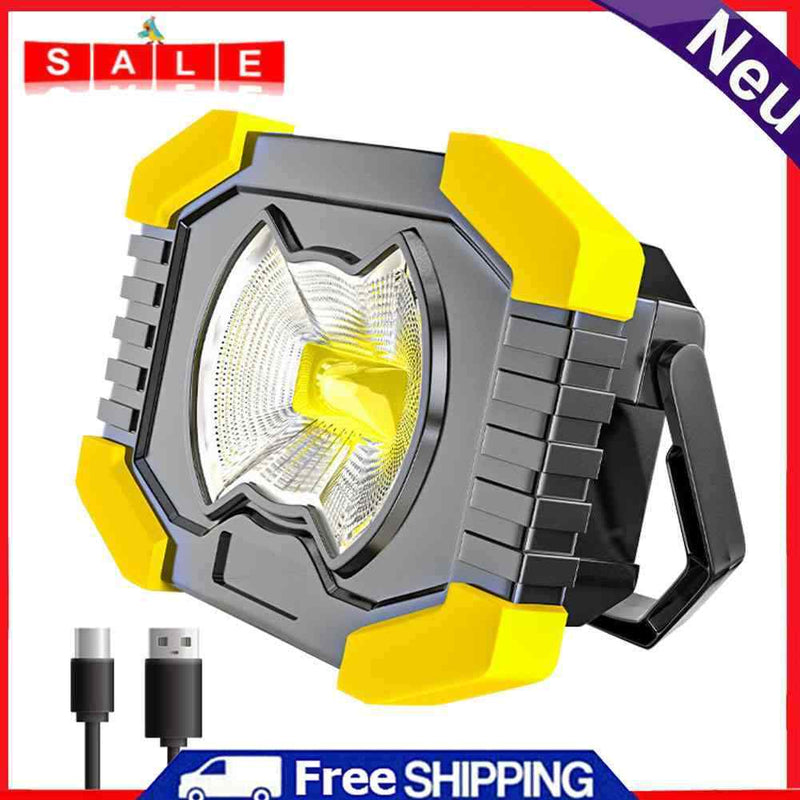 Waterproof Work Light for Emergency Camping Lighting COB LED Flashlight Portable
