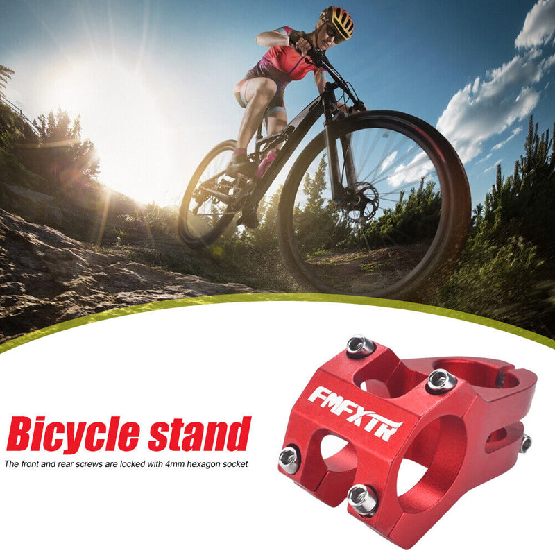 31.8 mm Bike Stem 45mm Aluminum MTB Road Bike Short Handlebar Stem (Red) Newly