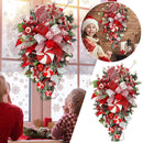 Christmas Wreath Garland Candy Cane Bow Ornament Front Door Wall Home Decor.
