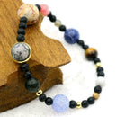 MINIVERSE BRACELET Planets Solar System Stone Gift R2Q4 F9P1 Bangle Stretch U2L3