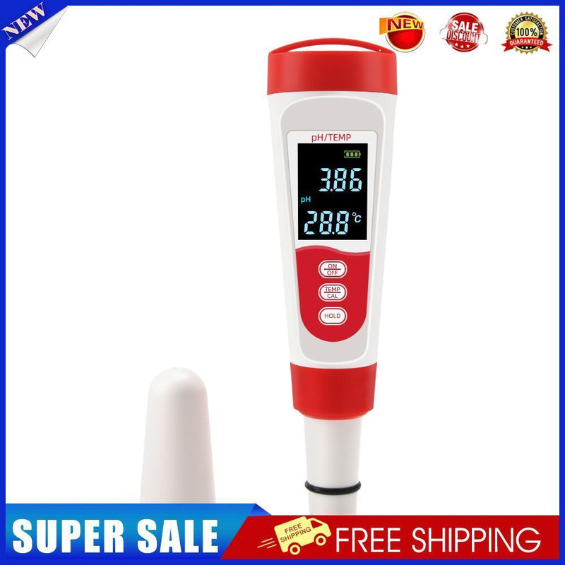 PH Meter Temperature Digital Tester Water Quality Monitor LCD Purity Test