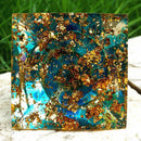 Orgonite Pyramid Amethyst Peridot Healing Crystal Energy Generator Orgone Crafts