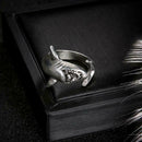 2 Pcs/Set Simple Adjustable Alloy Shark Open Rings Jewelry Gi1r Unisex O4J6