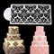 Lace Flower Border Fondant Cake Stencil Baking Tool Decor Damask Mould P0K7