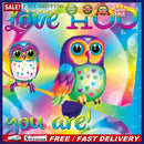 5D DIY Full Drill Diamond Painting Colorful Bird Cross Stitch Embroidery