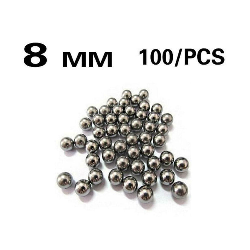 100x 8mm Steel Ball For Hunting Slingshot Bearing Outdoor Hoodle Set Amm hot.