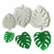 1x Monstera Leaf Molds Palm Leaves Silicone Mold Fondant Sugar Molds Cake X6Z2