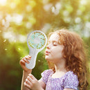 #A Portable Pocket Air Cooler Fan 3 Wind Modes with Base for Outdoor Travel Camp