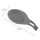 Silicone Spoon Pad Kitchen Utensils Spatula Heat Resistant Placemat (Grey)