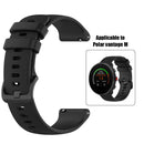 22mm Silicone Smart Watch Replace Band Strap for Polar Vantage M (Black) Newly