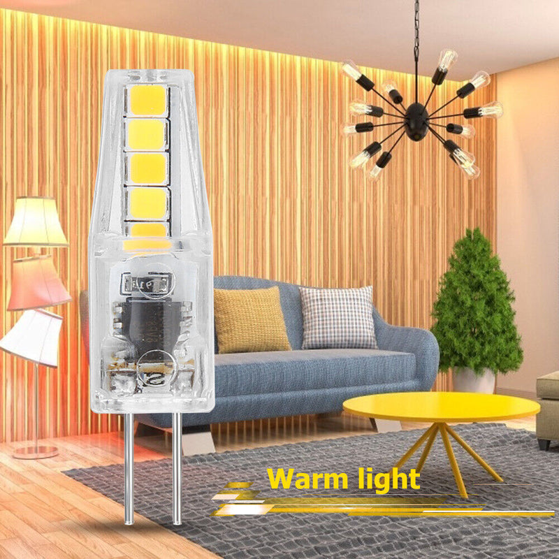 2W 180LM G4 LED Bulb 220V AC Tri-Color Energy Saving SMD2835 10 LED Bulb Lamp
