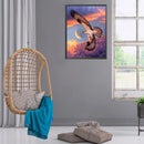 11CT Full Cross Stitch Dusk Eagle Stamped DIY Embroidery Kits Cotton Thread Arts