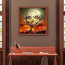 5D DIY Moon Dead Tree Full Square Diamond Painting Abstract Picture Wall Art Kit