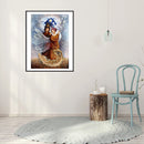 5D DIY Full Drill Round Shape Sun God Rhinestone Diamond Drawing Home Decoration