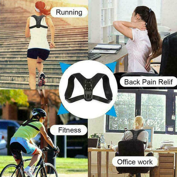 Posture Corrector Back Support Brace Orthosis 8 Clavicle Relief Neck Upper R1R2