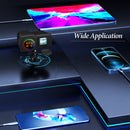 Dual Port Power Supply Adapter USB Motorcycle Charger with Voltmeter Thermome