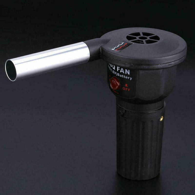 Electric BBQ Fan Air Blower For Camping Picnic Outdoor Portable Grill P1S3